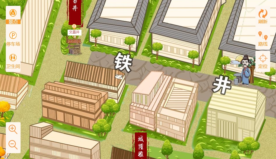 向阳街道智慧景区：手绘地图与语音导览的完美融合